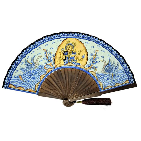 Srikandi Painted Cloth Hand Fan