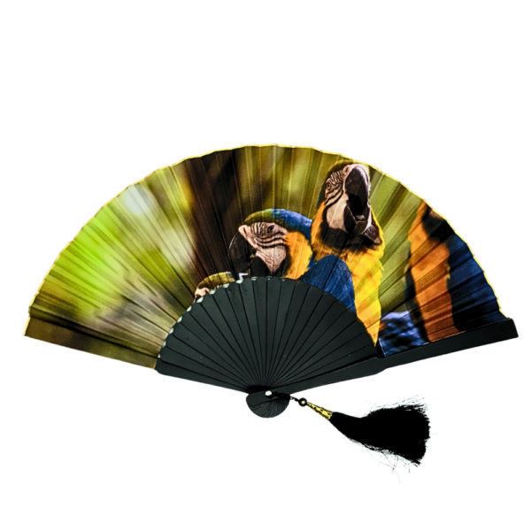 Srikandi Motif Cloth Hand Fan - Image 6