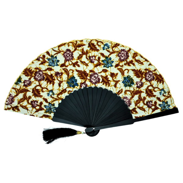 Srikandi Motif Cloth Hand Fan - Image 5