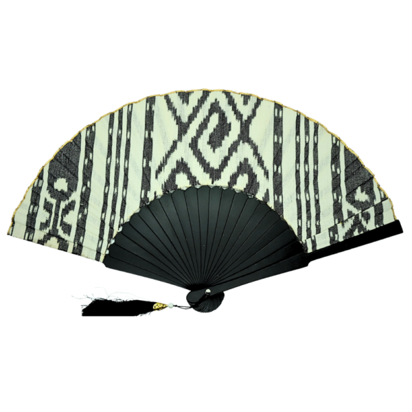 Srikandi Motif Cloth Hand Fan - Image 4