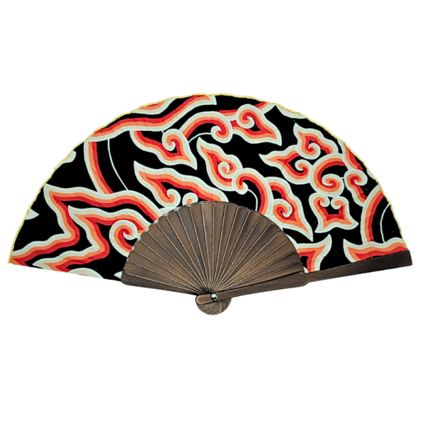 Srikandi Motif Cloth Hand Fan