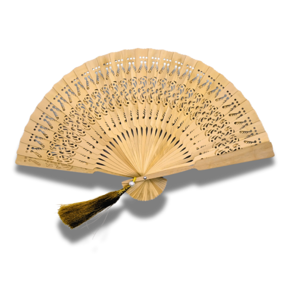 Srikandi Kayu Ukir Hand Fan